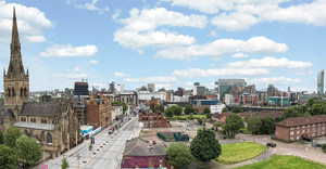 View from the roof of Vimto Gardens